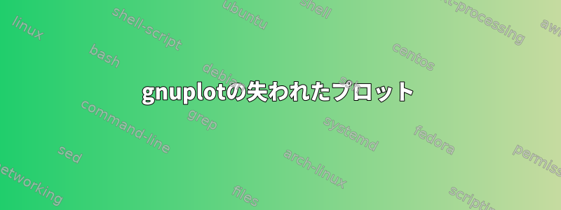 gnuplotの失われたプロット