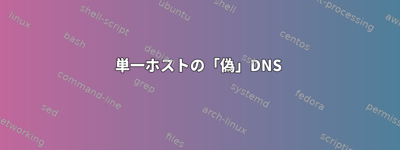 単一ホストの「偽」DNS