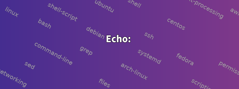 Echo: