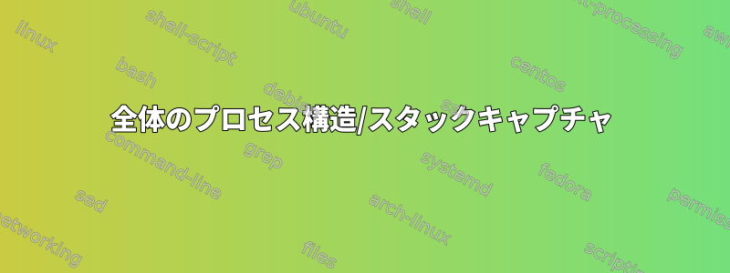 全体のプロセス構造/スタックキャプチャ