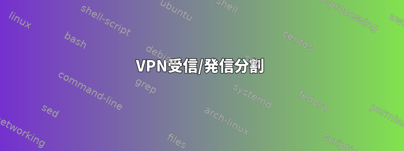 VPN受信/発信分割