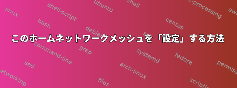 このホームネットワークメッシュを「設定」する方法