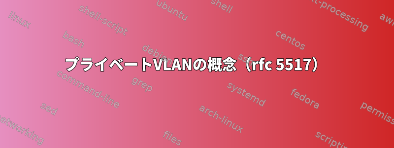 プライベートVLANの概念（rfc 5517）