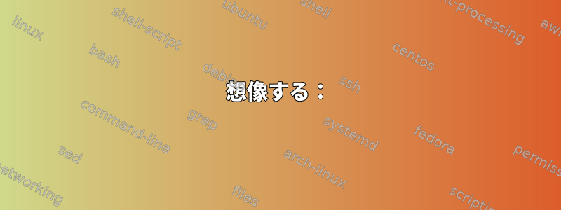 想像する：