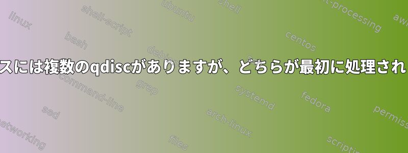 各デバイスには複数のqdiscがありますが、どちらが最初に処理されますか？