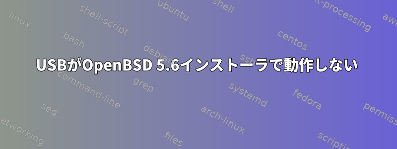 USBがOpenBSD 5.6インストーラで動作しない