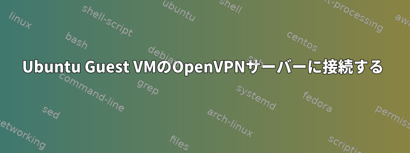 Ubuntu Guest VMのOpenVPNサーバーに接続する