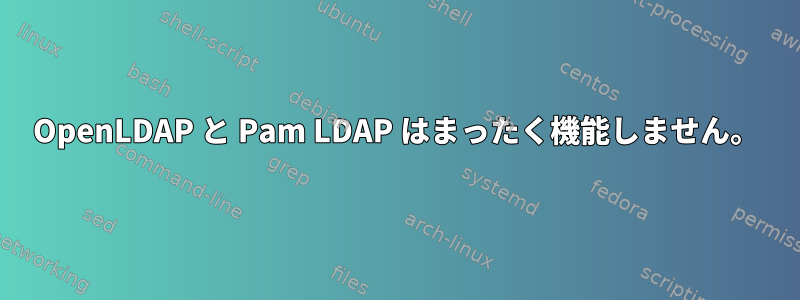 OpenLDAP と Pam LDAP はまったく機能しません。