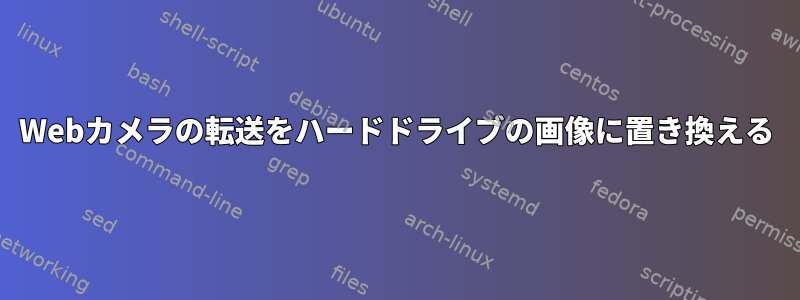 Webカメラの転送をハードドライブの画像に置き換える