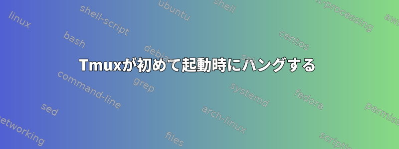 Tmuxが初めて起動時にハングする