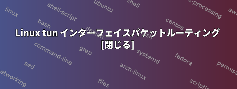 Linux tun インターフェイスパケットルーティング [閉じる]