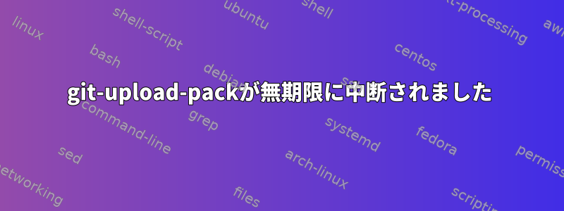 git-upload-packが無期限に中断されました