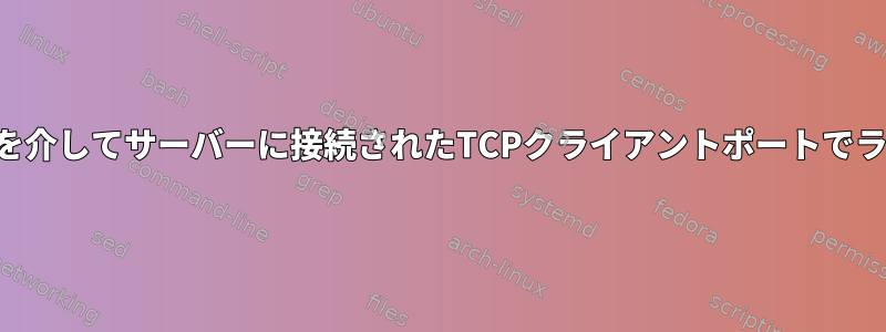 ループバックインターフェイスを介してサーバーに接続されたTCPクライアントポートでランダムなリセットを調べる方法