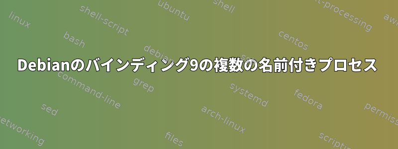 Debianのバインディング9の複数の名前付きプロセス