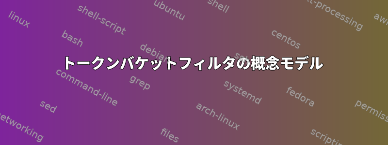 トークンバケットフィルタの概念モデル