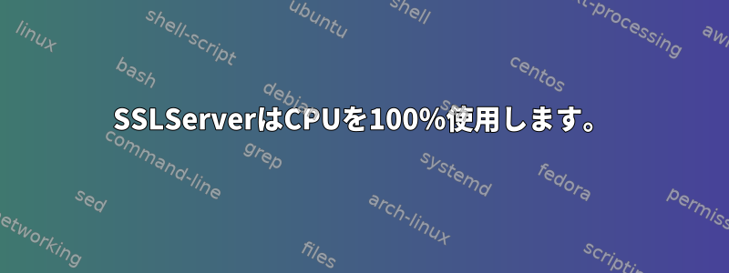 SSLServerはCPUを100％使用します。