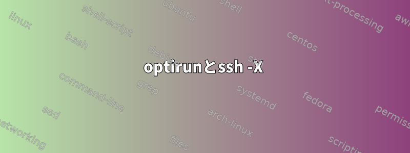 optirunとssh -X