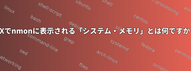 AIXでnmonに表示される「システム・メモリ」とは何ですか？