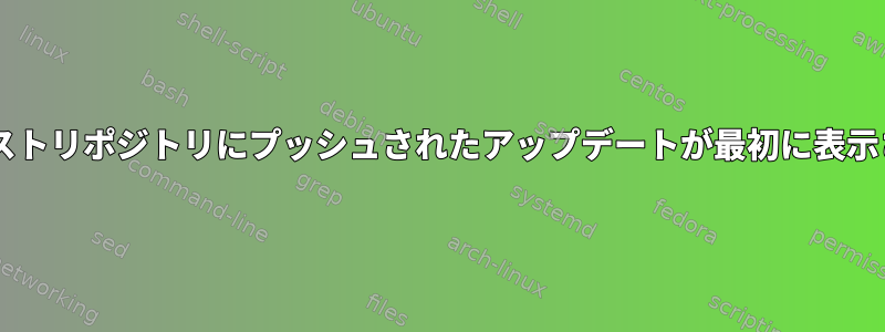 Fedoraのアップデートテストリポジトリにプッシュされたアップデートが最初に表示されないのはなぜですか？