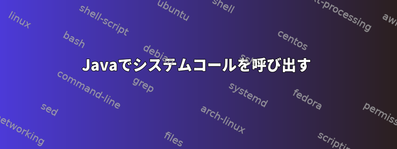 Javaでシステムコールを呼び出す