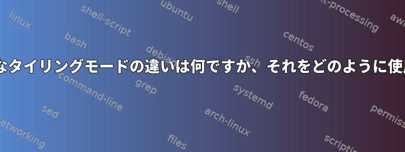 KWinのさまざまなタイリングモードの違いは何ですか、それをどのように使用するのですか？