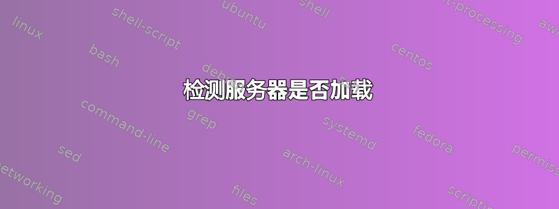 检测服务器是否加载