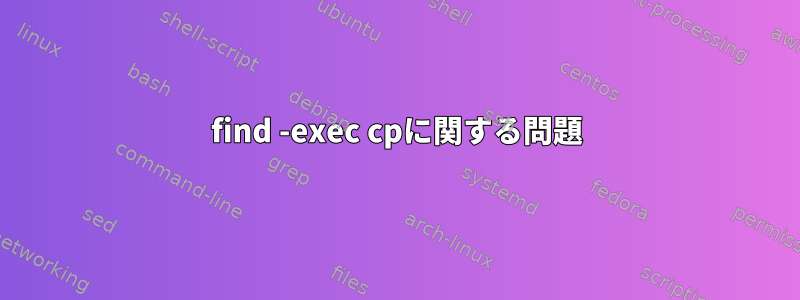 find -exec cpに関する問題