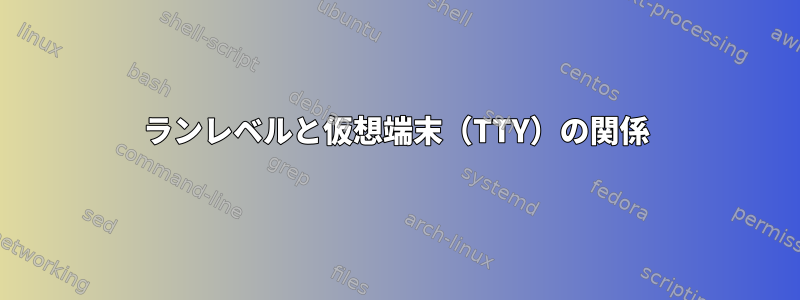 ランレベルと仮想端末（TTY）の関係