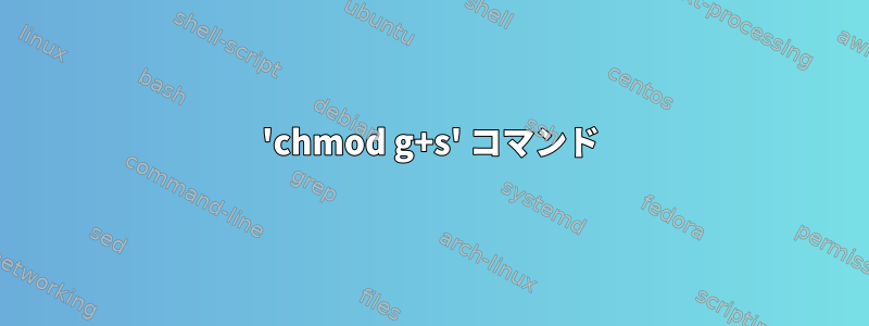 'chmod g+s' コマンド