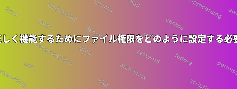 FTPエディタが正しく機能するためにファイル権限をどのように設定する必要がありますか？