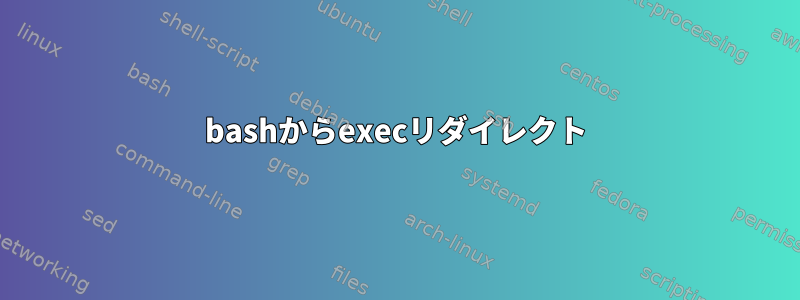 bashからexecリダイレクト