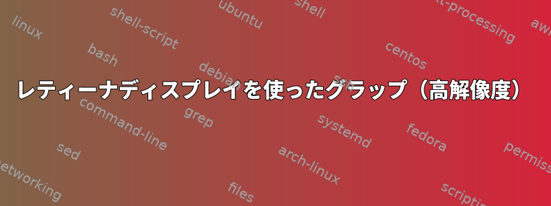 レティーナディスプレイを使ったグラップ（高解像度）