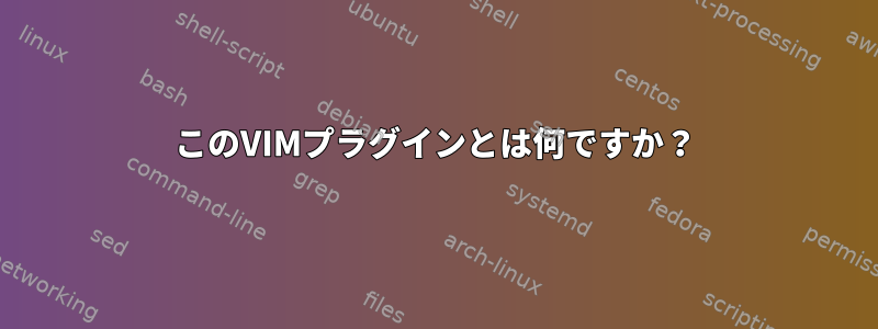 このVIMプラグインとは何ですか？