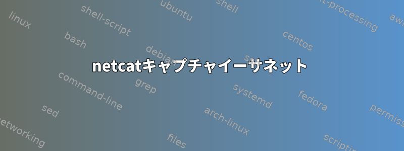 netcatキャプチャイーサネット