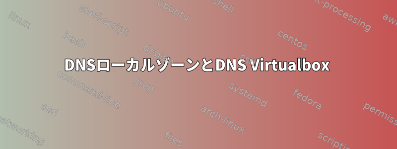 DNSローカルゾーンとDNS Virtualbox