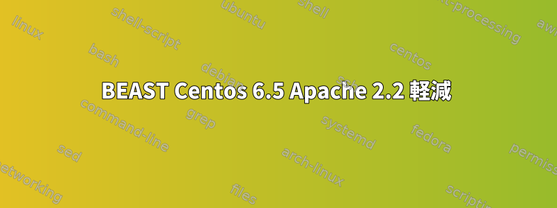 BEAST Centos 6.5 Apache 2.2 軽減