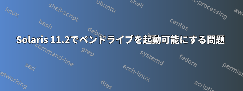 Solaris 11.2でペンドライブを起動可能にする問題