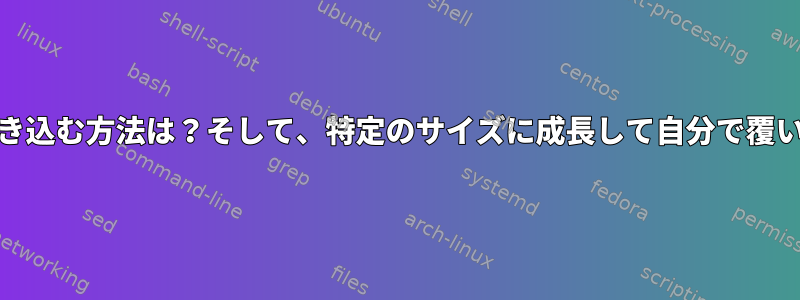 netcatを使ってファイルに書き込む方法は？そして、特定のサイズに成長して自分で覆い始めるように設定しますか？