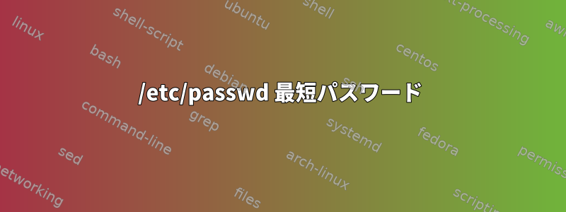 /etc/passwd 最短パスワード