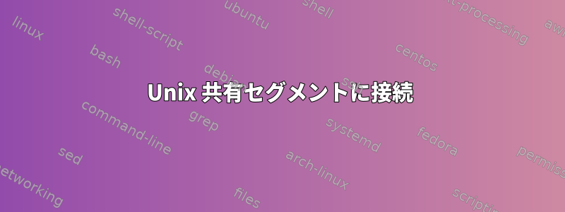 Unix 共有セグメントに接続