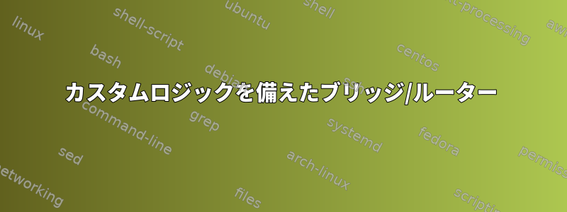 カスタムロジックを備えたブリッジ/ルーター