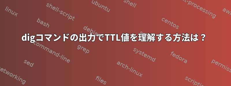 digコマンドの出力でTTL値を理解する方法は？