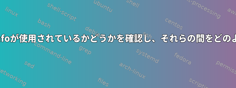 termcapまたはterminfoが使用されているかどうかを確認し、それらの間をどのように変更できますか？