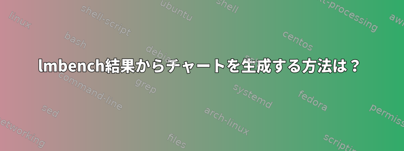 lmbench結果からチャートを生成する方法は？