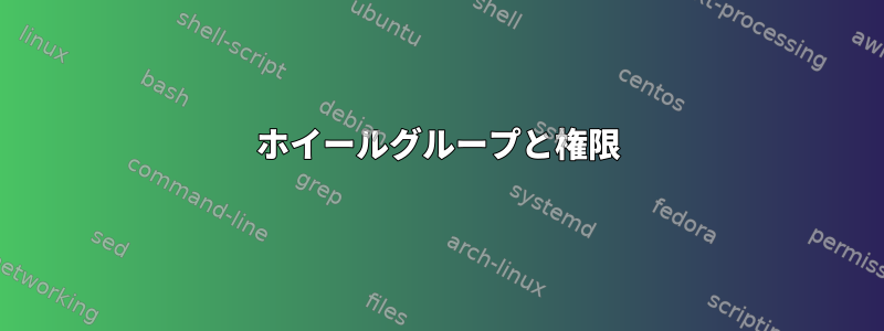 ホイールグループと権限