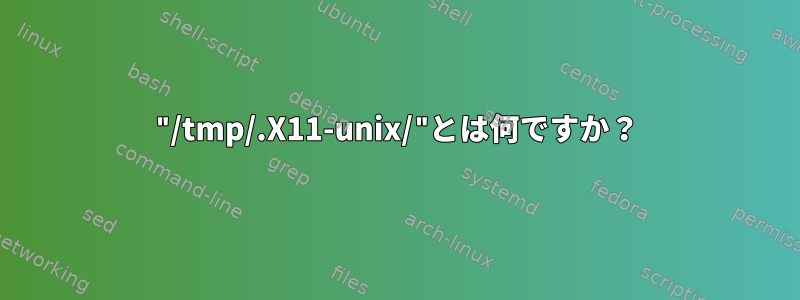 "/tmp/.X11-unix/"とは何ですか？