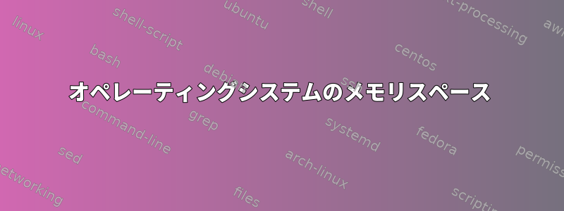 オペレーティングシステムのメモリスペース