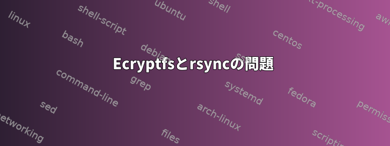 Ecryptfsとrsyncの問題