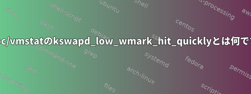 /proc/vmstatのkswapd_low_wmark_hit_quicklyとは何ですか