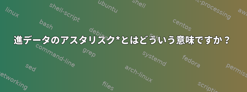 16進データのアスタリスク*とはどういう意味ですか？